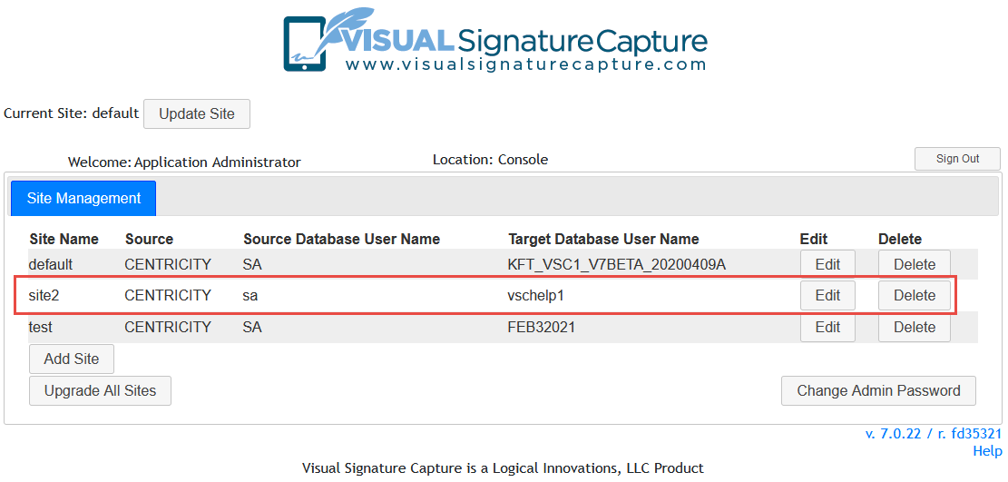 Screenshot of Customer List After Database Connections are Established